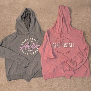 Two medium Aeropostale hoodies size medium